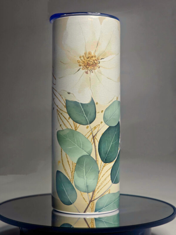 Sage Floral Tumbler 20oz - Image 2